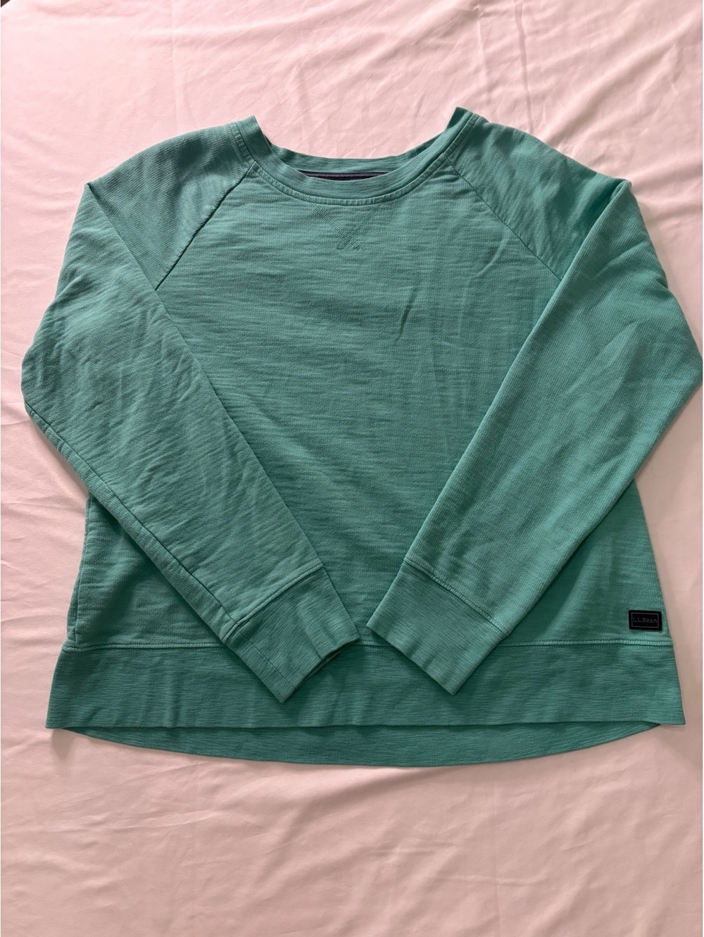 L.L.Bean teal long sleeve top